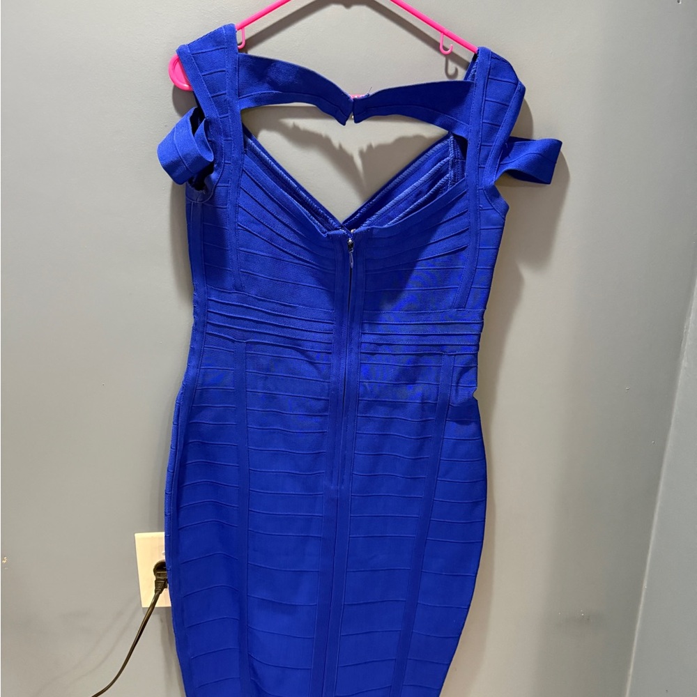 Elegant Blue Midi Dress